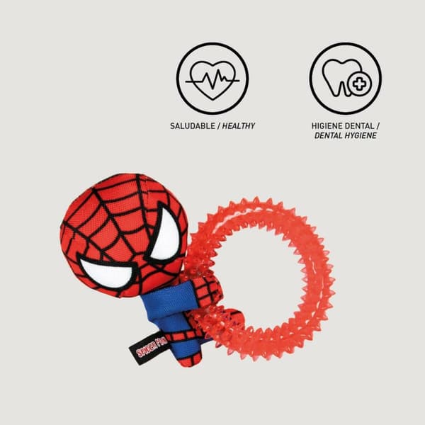 Hundleksak Spider-Man   Röd 7,0 x 12,5 x 18,5 cm (4 antal)