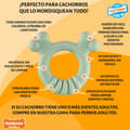 Miniatyrbild 6 av 6: Tuggleksak för hundar Nylabone SENSORY TACTILE RING Grön Jordnötssmör Kyckling S