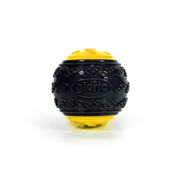 Boll till husdjur Gloria PLAY AND RUN Gul TPR L 8,89 cm
