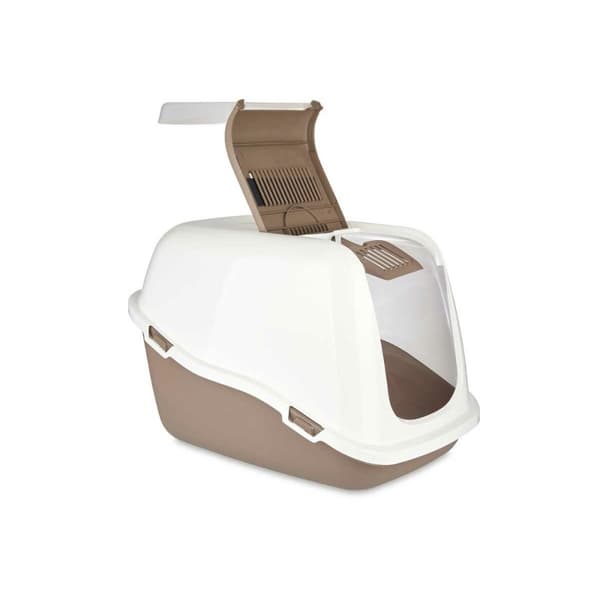 Kattebakke Hvid Beige Plastik 39,7 x 57 x 39 cm (6 enheder)