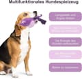 Pikkukuva 6 / 6: OBOSOE Pehmopuuvillainen purulelu köysilelu, vinkuva koiranlelu kahisevalla paperilla pienille ja keskikokoisille koirille