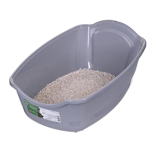 Kissan hiekkalaatikko Diamentiq 4004508810DIA Valkoinen Harmaa Muovinen 40 x 38,7 x 55,5 cm