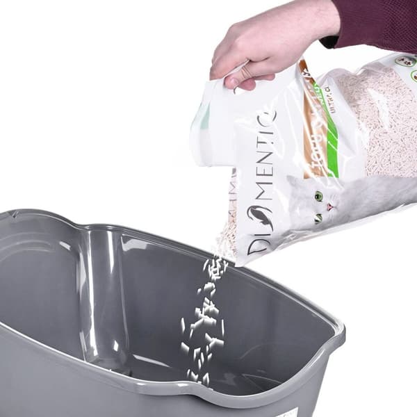 Kattlåda Diamentiq 4004508810DIA Vit Grå Plast 40 x 38,7 x 55,5 cm