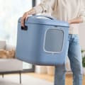 Miniatyrbillede 4 af 7: Kattebakke Rotho Biala XL Blå Plastik