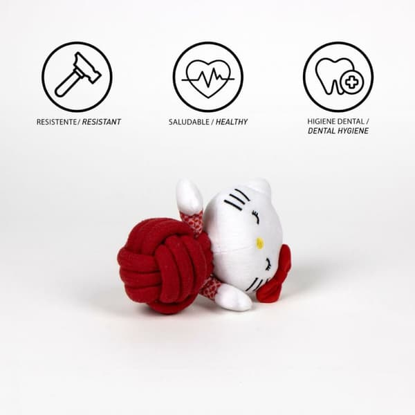 Koiranlelu Hello Kitty Punainen Polyesteri Puuvilla