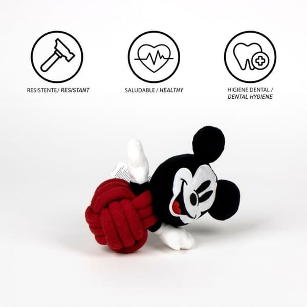 Koiranlelu Mickey Mouse Punainen Polyesteri Puuvilla