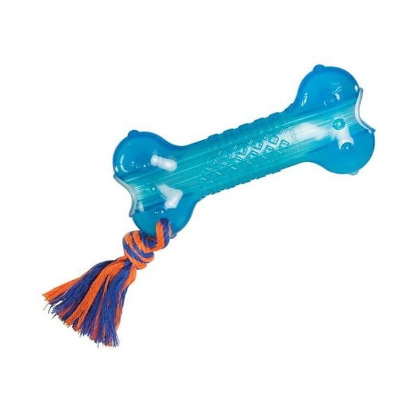Petstages Toy - PS230 - Orka Bone Dog Toy - Treat Dispenser/Chew Bone - Royal Blue