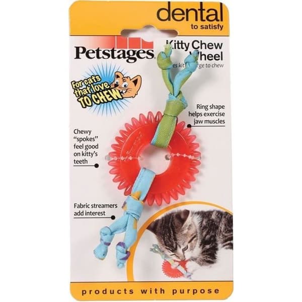Tuggleksak - PETSTAGES - Kitty Chew Wheel - Tandvård - Kattmynta - Solid tyg Tuggleksak - PETSTAGES - Kitty Chew Wheel - Tandvård - Kattmynta - Solid tyg