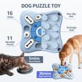 Pikkukuva 6 / 6: OBOSOE Dog Intelligence -lelu, interaktiivinen koiranlelu vinkuvalla äänellä, interaktiivinen herkkuannostelija, aktiivisuusruoka-annostelija