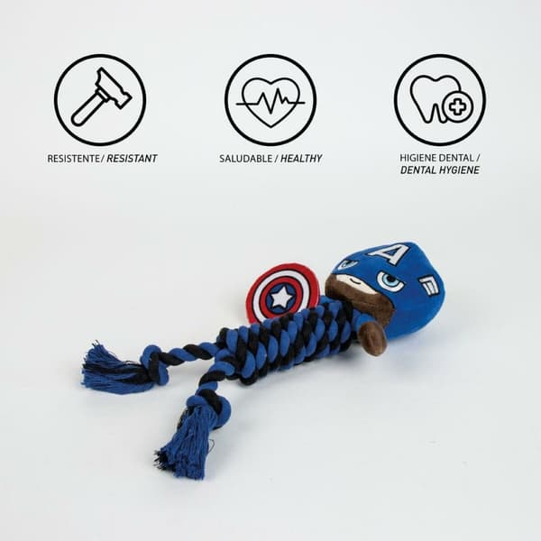 Tuggleksak för hundar Marvel Blå 9,5 x 30 x 9,5 cm