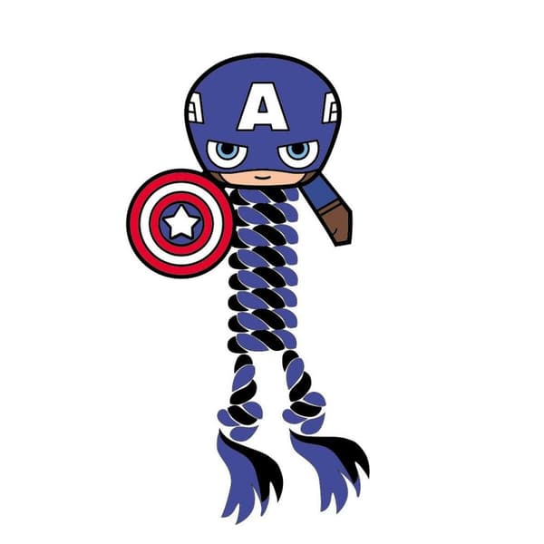 Tuggleksak för hundar Marvel Blå 9,5 x 30 x 9,5 cm