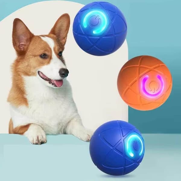 Interaktiv Automatisk Boll för Hundar och Katter Orange