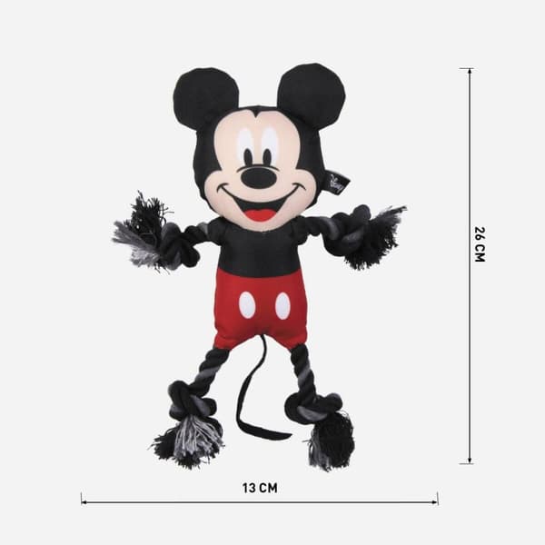 Hundleksak Mickey Mouse Svart
