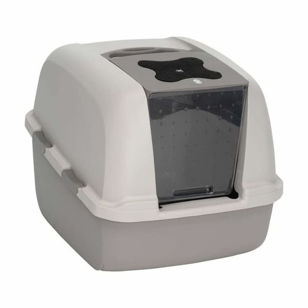Kattlåda Catit 46 x 55 x 45 cm Med lock Jumbo Grå Plast