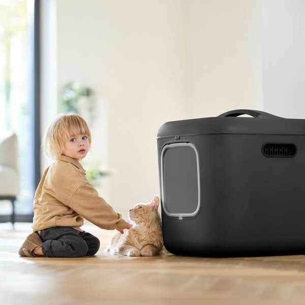 Kattebakke Rotho Biala XL anthracite Antracit Plastik
