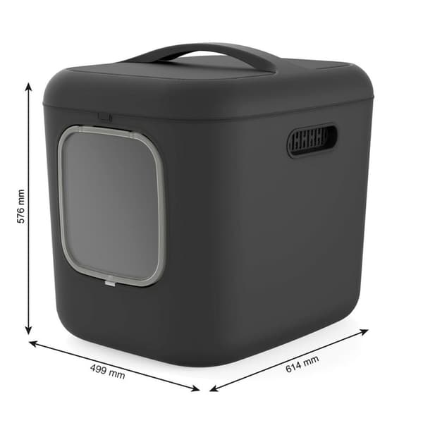 Kattebakke Rotho Biala XL anthracite Antracit Plastik