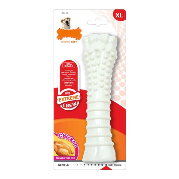 Koiran purulelu Nylabone Dura Chew Teksturoitu Kana Nylon