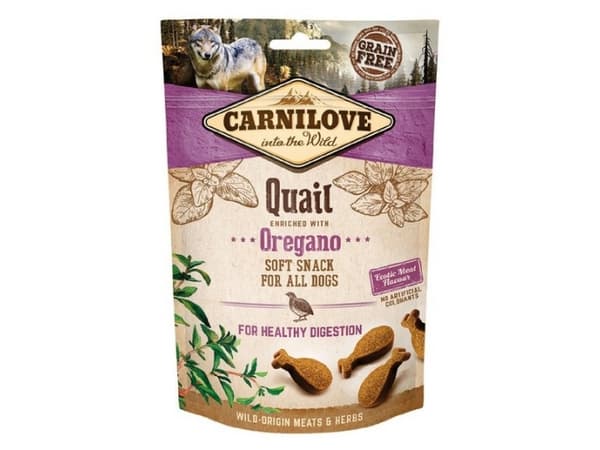 Carnilove Przysmak Dog Snack Fresh Soft Quail+Oregano 200g