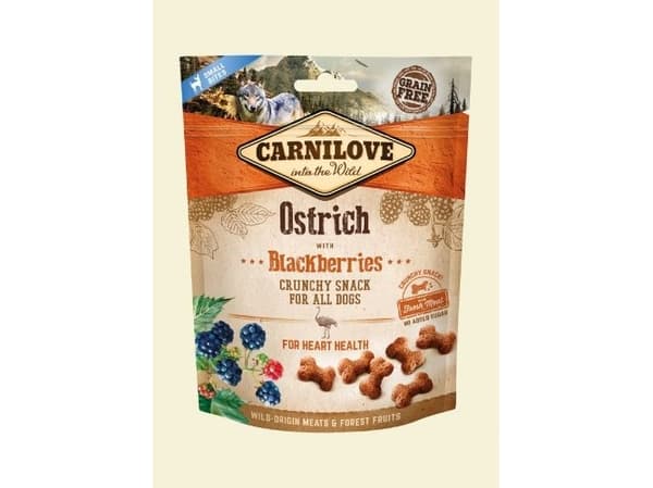 Carnilove Przysmak Dog Snack Fresh Crunchy Ostrich+Blackberries 200g