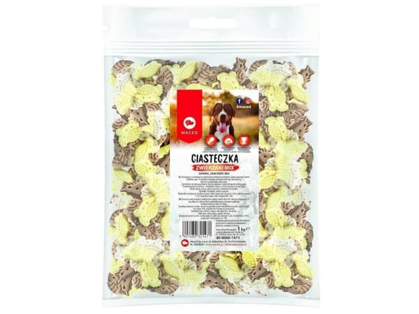 Maced - MIX dyrekjeks - en godbit for hunder - 1 kg