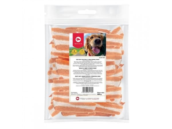 MACED Koiran makupala - naudanlihatikkuja ankan kanssa 500g