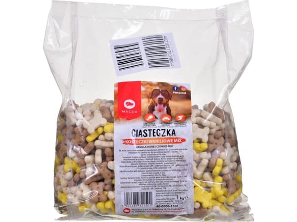 Maced MACED Biscuits for dogs - vanilla cubes, mix 1kg