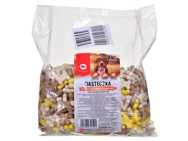 Maced MACED Biscuits for dogs - vanilla cubes, mix 1kg
