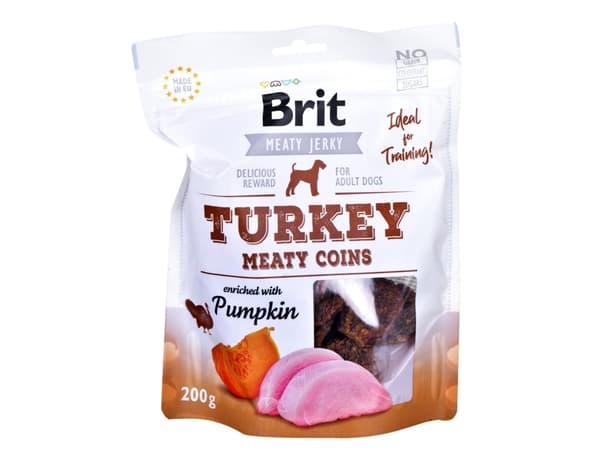 Brit Turkey Meaty coins, Snacks, Hund, Voksen, Tyrkia, 200 g
