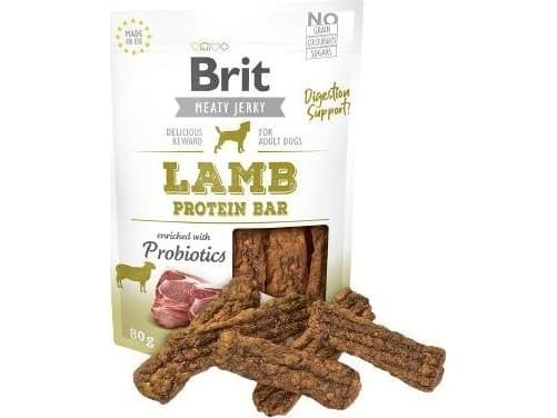 Brit Jerky Snack, Snacks, Hund, Adult, Lam, 80 g, Sukkerfri