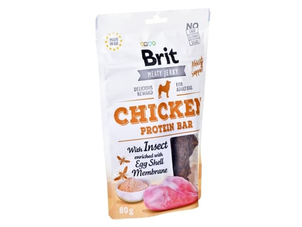 Brit Jerky Snack, Snacks, Hund, Adult, Kylling, 80 g, Sukkerfri