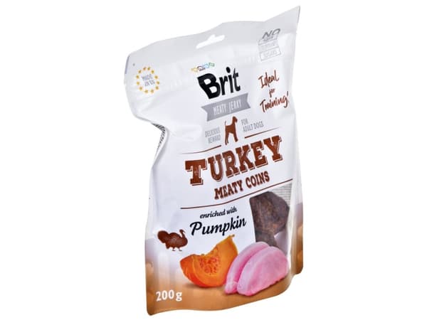 Brit Turkey Meaty coins, Snacks, Hund, Voksen, Tyrkia, 200 g