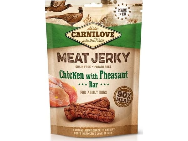 Brit Carnilove Dog Jerky Chicken with Pheasant Bar - kurczak i bażant 100g