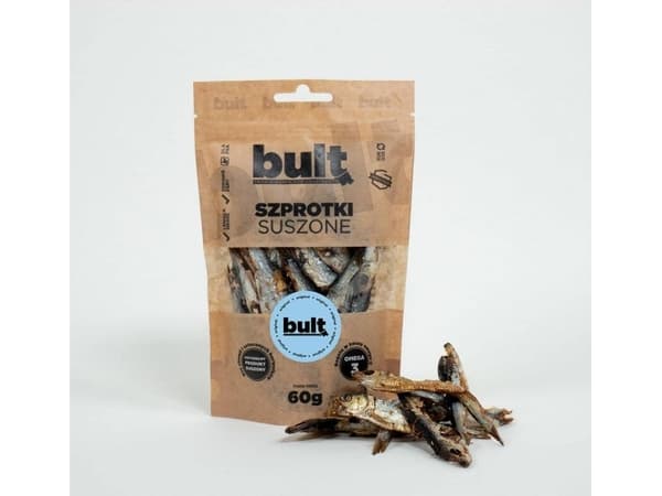 BULT Bult Øko Hundegodbit Tørket Brisling 60 g