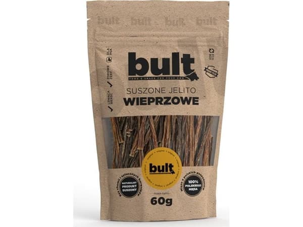 BULT Bult Øko Hundegodbit Tørket Svinetarm 60 g