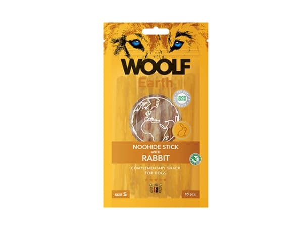WOOLF Woolf Earth Noohide Stick Rabbit Dog Treat Rabbit Koko S 85 g