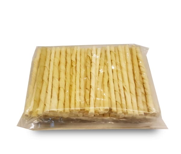 Twisted stick white 8 mm, 100 pcs