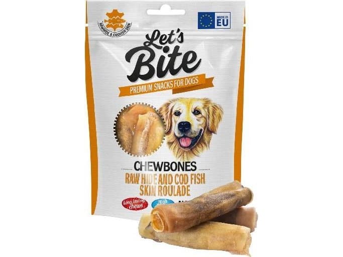 Brit BRIT LET'S BITE DOG CHEWBONES RAW HIDE and COD FISH SKIN 135G 111975