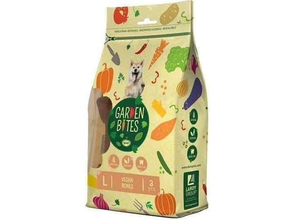 Duvo + Garden Bites Vegan Bones Large Pouch Large Tied Dice For Tooth Cleaning Op. 270g