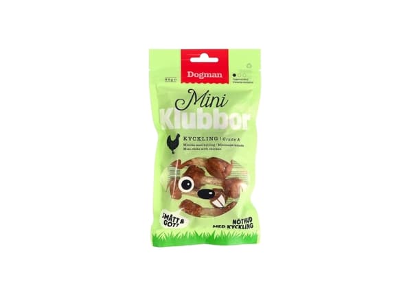 Dogman Miniklubbor Med Kyckling 80g