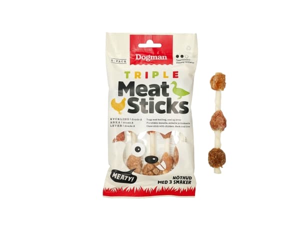 Dogman Triple Meat Sticks 5p 12,5cm 12,5cm