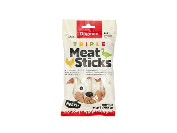 Dogman Triple Meat Sticks 5p 12,5cm 12,5cm