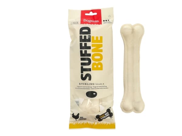 DOGMAN Kylling fylt bein 1-p L 20cm