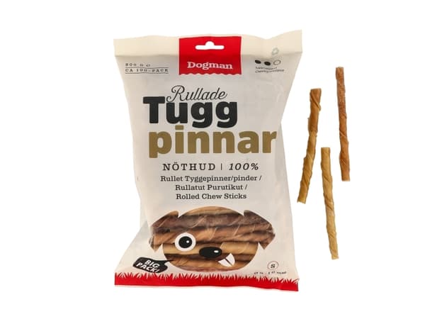 Dogman Tuggpinnar Rullade 100p Brun 12,5cm 12,5cm