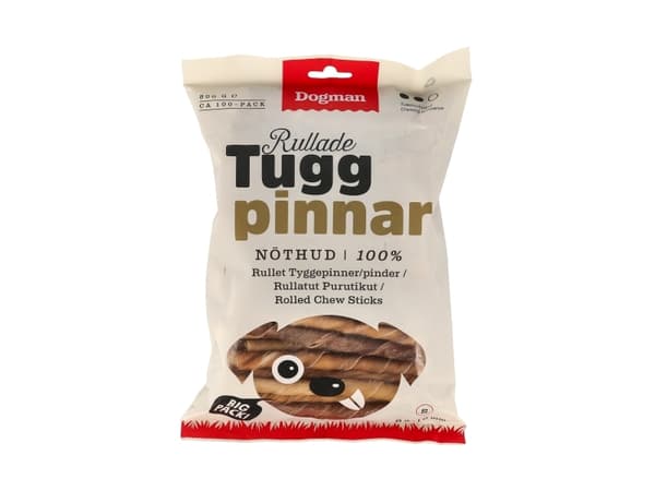 Dogman Tuggpinnar Rullade 100p Brun 12,5cm 12,5cm