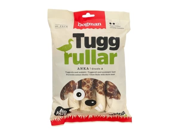 Dogman Tuggrullar Med Anka 10p Vit 17,5cm 17,5cm