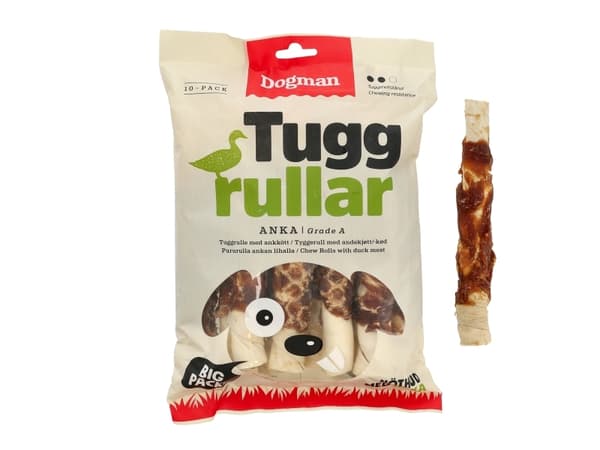 Dogman Tuggrullar Med Anka 10p Vit 17,5cm 17,5cm