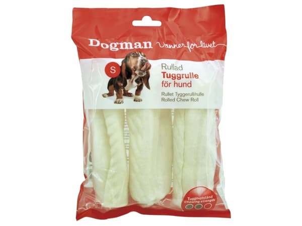 DOGMAN Kangasrulla rullattu valkoinen S, 3-pa