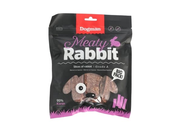 Dogman Meaty Slices Of Rabbit Hundgodis 300g