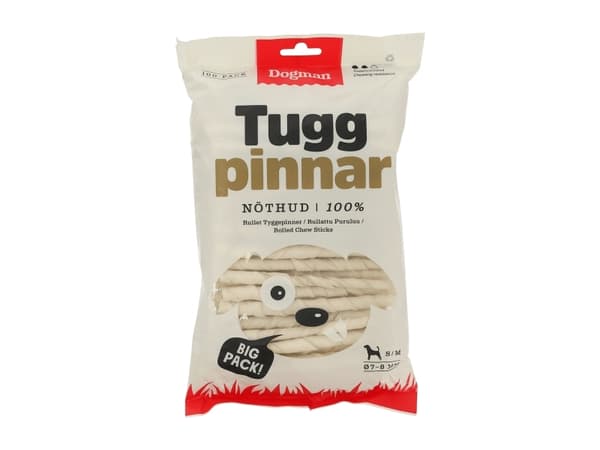 DOGMAN Tuggpinnar 7-8mm 100-pack vit