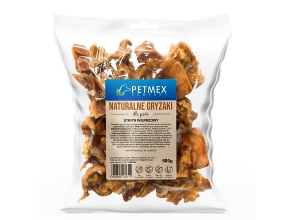 PETMEX Svinekødstrimler til hunde - 500g